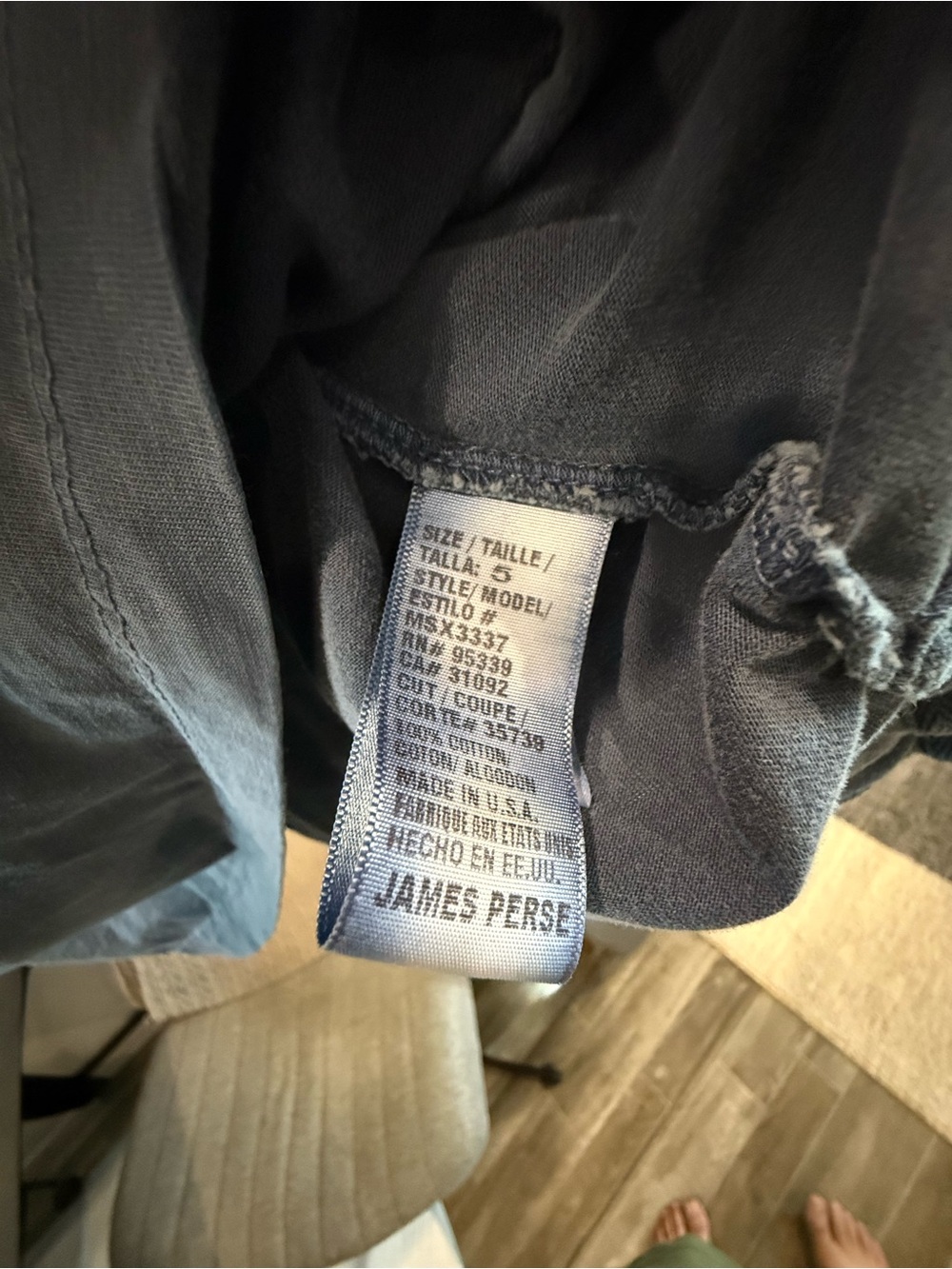 James Perse Sueded Jersey Polo size 5, Three shirts - Picture 9 of 9
